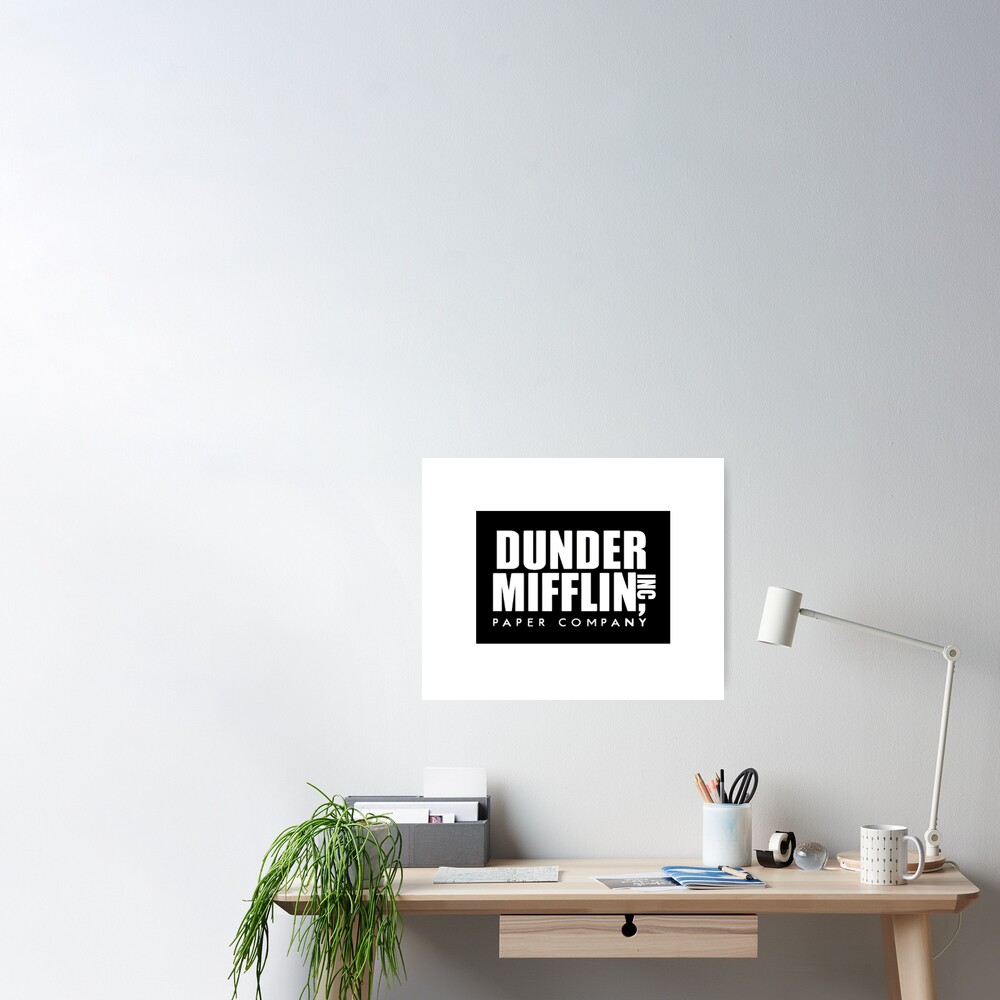 The Office - Dunder Mifflin Paper Company Logo - Black Canvas Print for  Sale by BestOfficeMemes