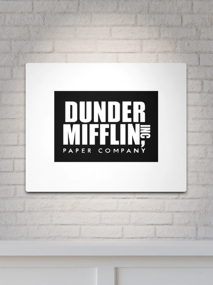 The Office - Dunder Mifflin Paper Company Logo - Light Blue | Metal Print