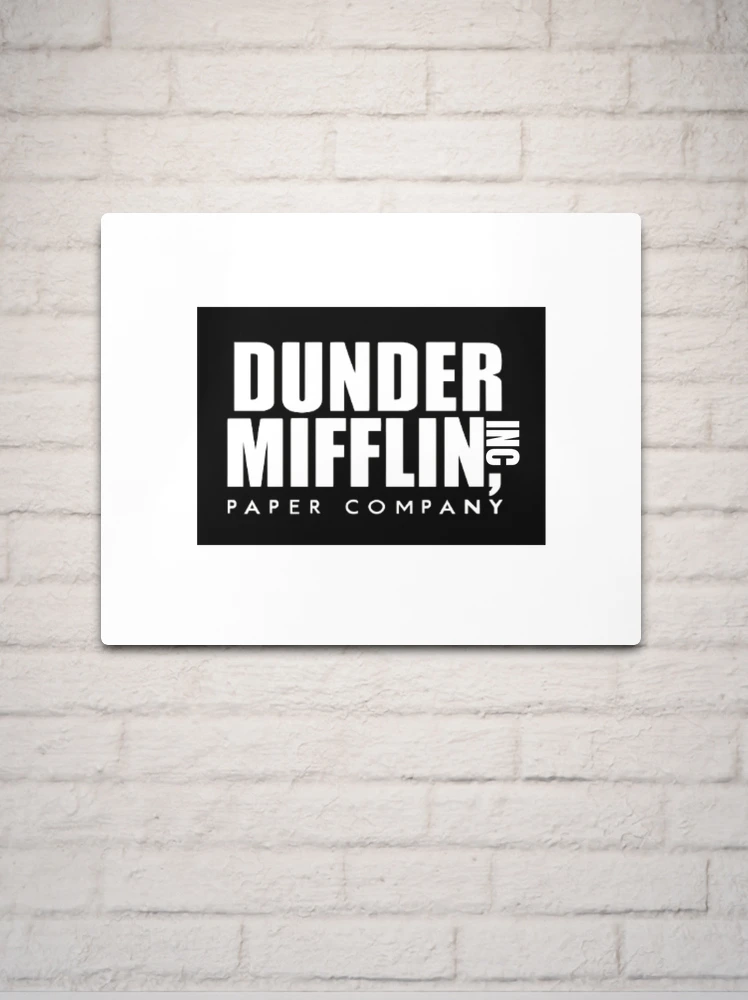 The Office Pam's Dunder Mifflin Logo | Limitless Paper in A Paperless World  | Metal Print