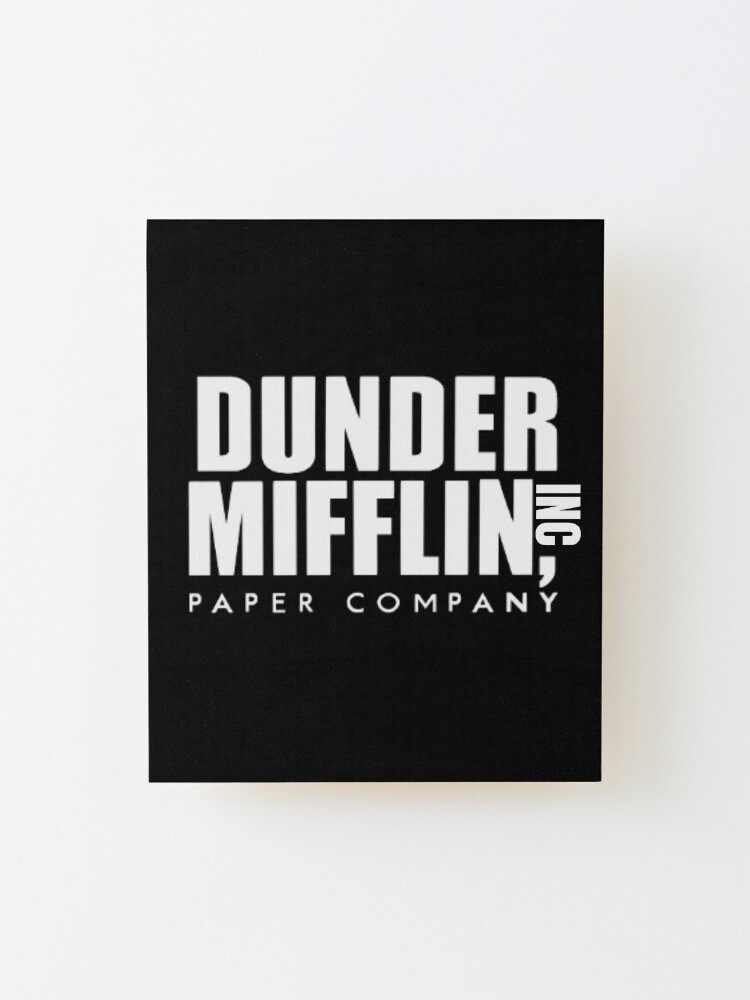 The Office - Dunder Mifflin Paper Company Logo - Black Canvas Print for  Sale by BestOfficeMemes