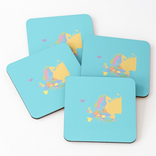 Item preview, euope continent map , countries with cool pattern colourfull designed and sold by rashadat.