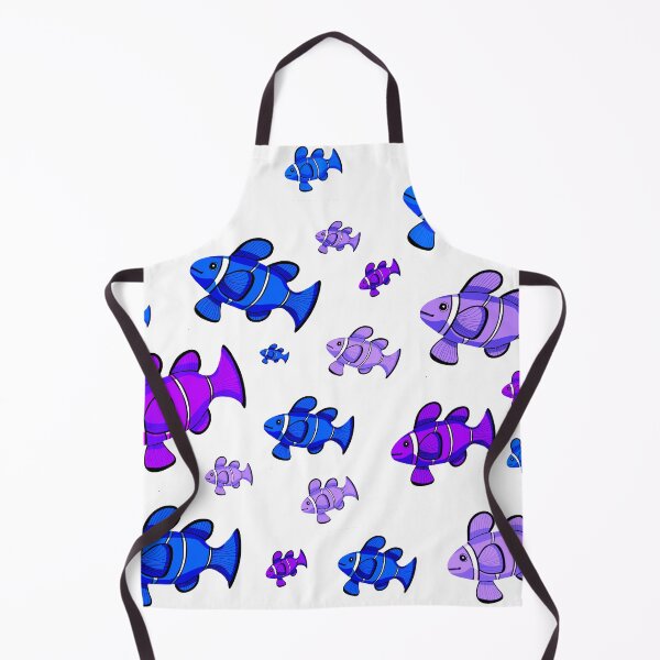 Item preview, School of Purple & Blue Clownfish designed and sold by yellowkats.