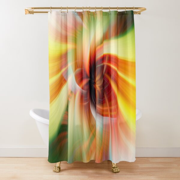 Flower Abstract. Shower Curtain