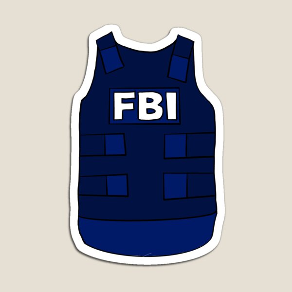 Fbi Magnets Redbubble - fbi vest roblox