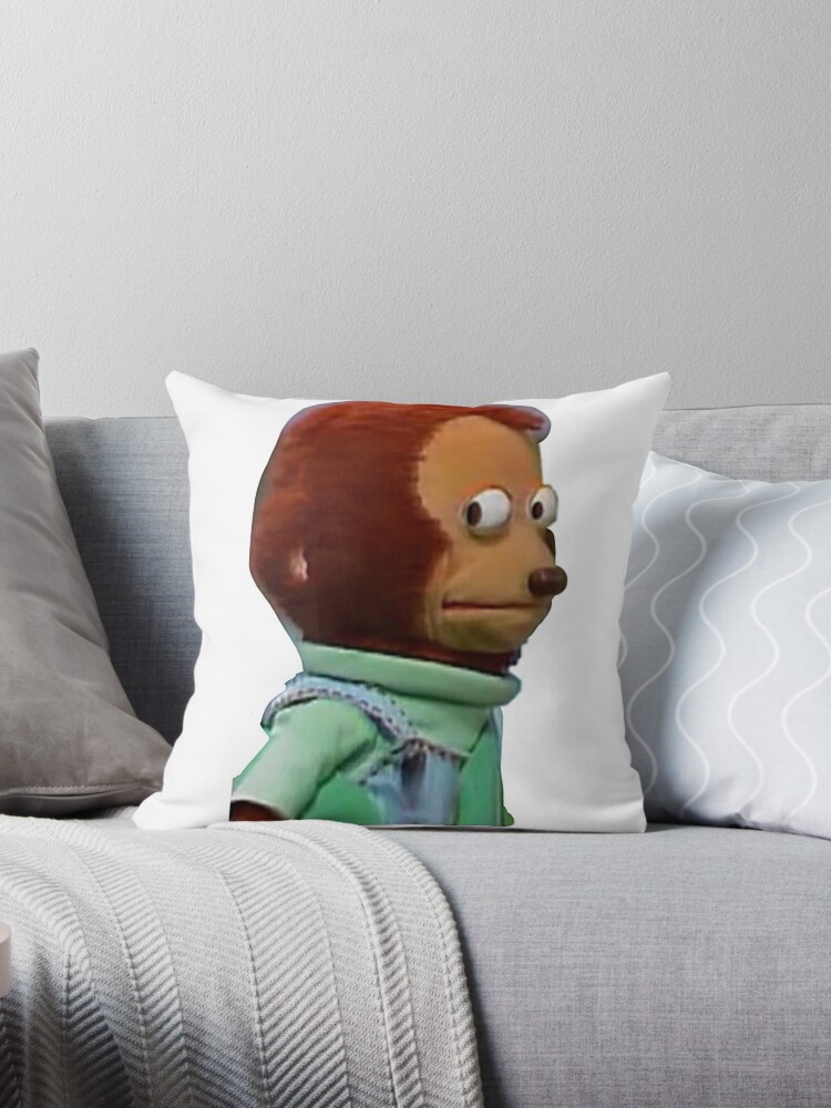 Side Eye Monkey Meme | Throw Pillow