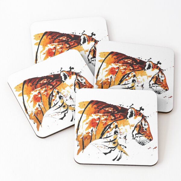 Item preview, Bengal Tiger in Abstract Watercolour designed and sold by Designs By Creation.