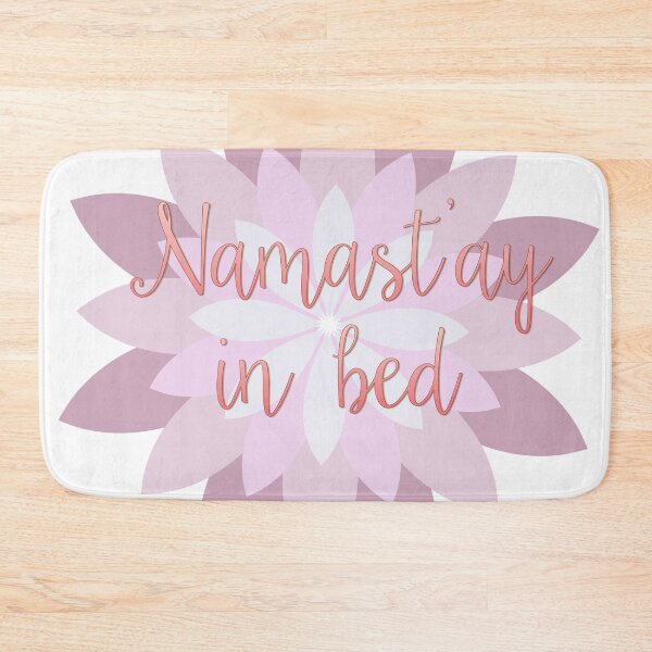 Item preview, Namast'ay in bed - Pink designed and sold by House of Laurent.