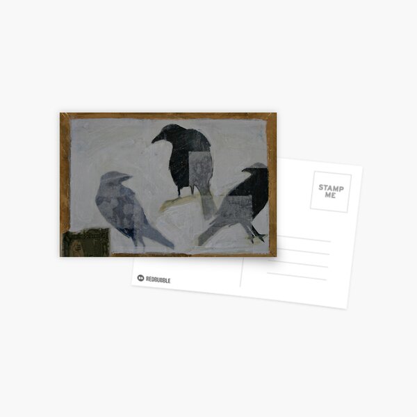 3 CROWS Postcard