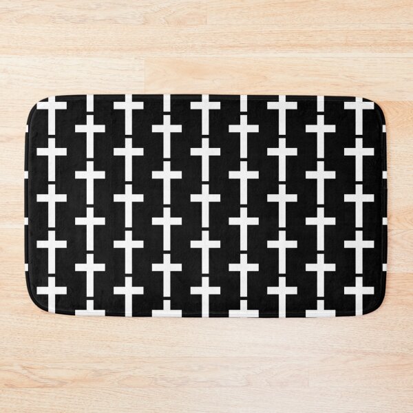 Item preview, Black and White Christian Cross Pattern Christian Crosses designed and sold by Logic72.