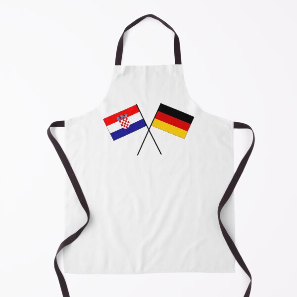 Item preview, Croatia Germany flag crossed flag designed and sold by GeogDesigns.
