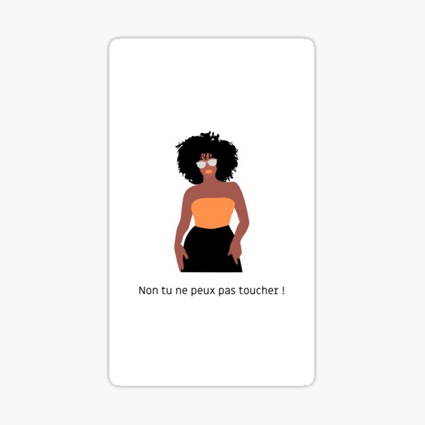 Don't touch my hair! Sticker