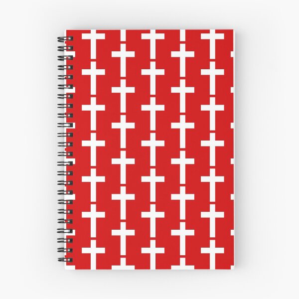 Item preview, Red and White Christian Cross Pattern Christian Crosses designed and sold by Logic72.