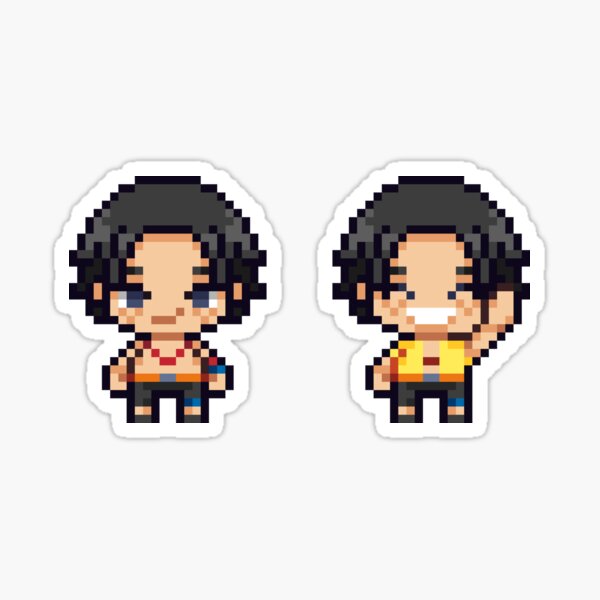 One Piece Pixel-art Stickers by Kaminari7x on DeviantArt