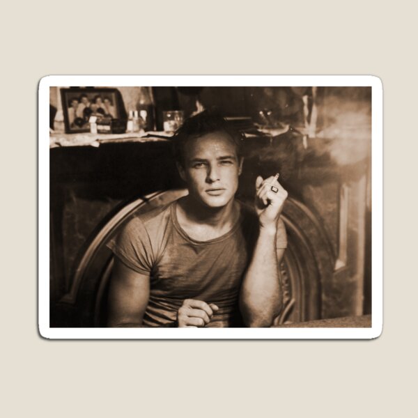 Vista previa del artículo con la obra «Vieja película de Hollywood Marlon Brando vintage retro», diseñado y vendido por Urbanbestie.