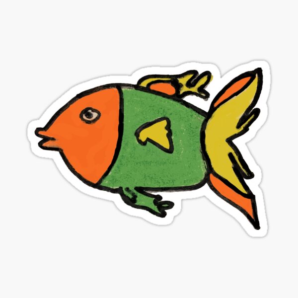 Lionel the Rainbow Fish Sticker