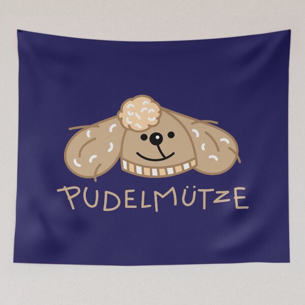 Item preview, Funny poodle as a bobble hat (b) designed and sold by spontania.