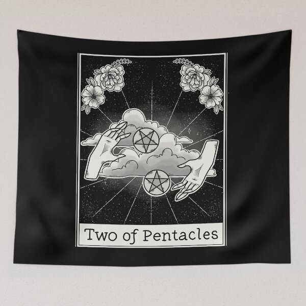 Item preview, Two of Pentacles designed and sold by WyrdandWoven.