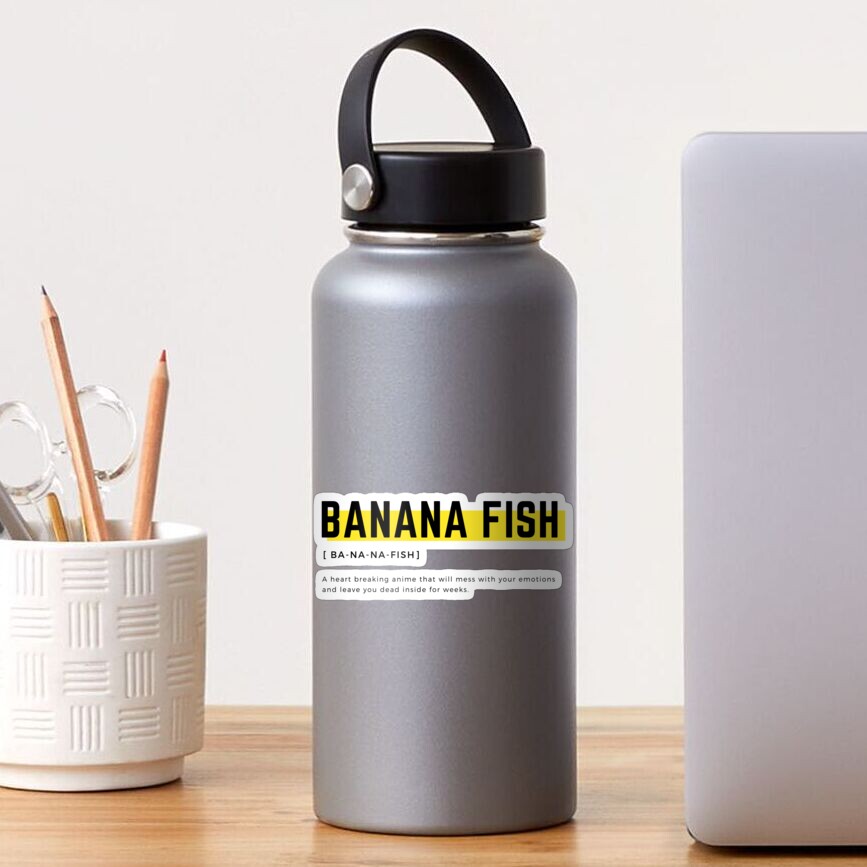 "Banana fish definition" Sticker for Sale by Carysan Redbubble
