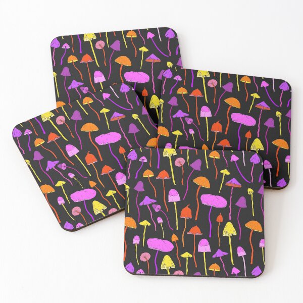 Item preview, Psychedelic Colorful Mushrooms Hippy abstract design designed and sold by Logic72.