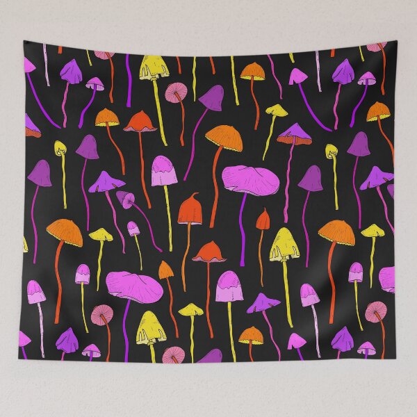Item preview, Psychedelic Colorful Mushrooms Hippy abstract design designed and sold by Logic72.