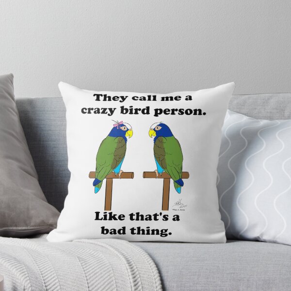 Item preview, Crazy Bird Person with White Capped Pionus designed and sold by Laughing Parrot Studio.