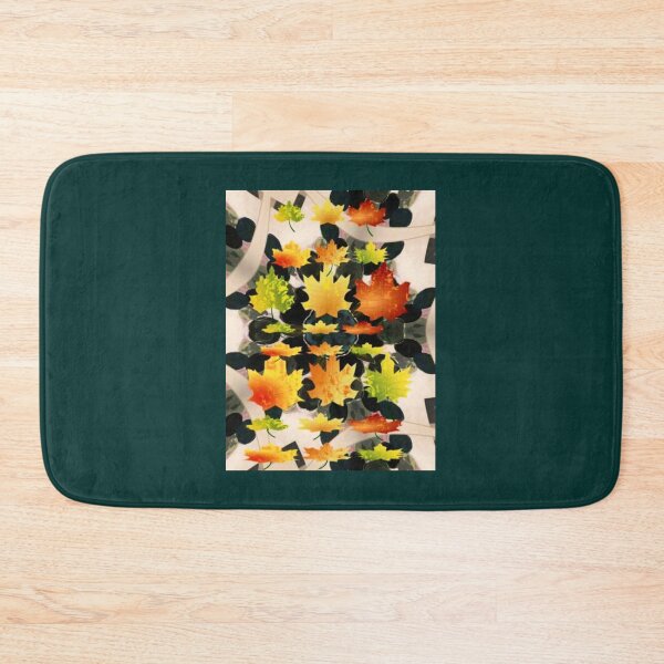 Item preview, Autumn leaves gold green pattern designed and sold by Aquila Light Pictures.