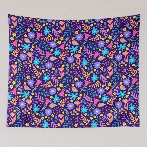 Item preview, Blue Flowers Classic floral Abstract design designed and sold by Logic72.