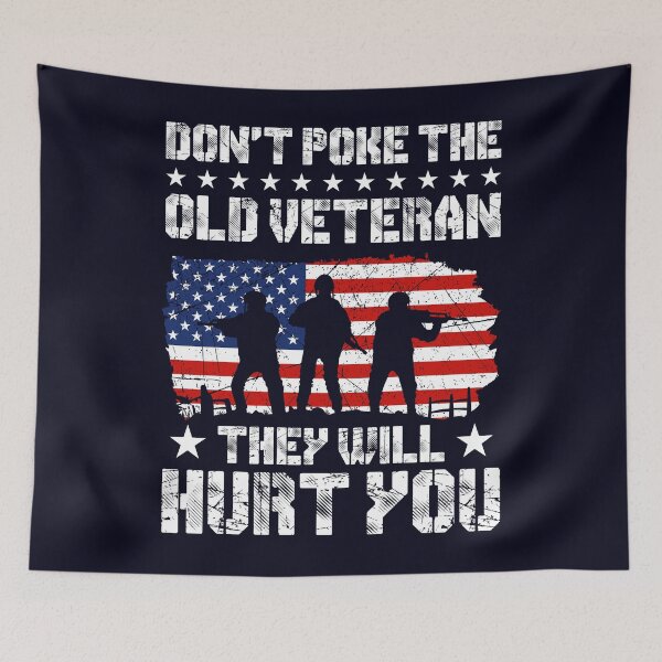 Item preview, Don't Poke the Old Veteran designed and sold by mmos.