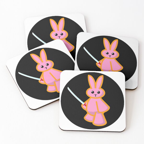 Item preview, Samurai Lapin - black circle design designed and sold by Horror, Cult, Eerie, and Matazone.
