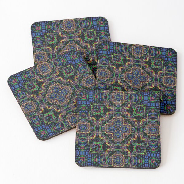 Item preview, jungle vibes in a psychedelic kaleidoscope designed and sold by andromedoz.