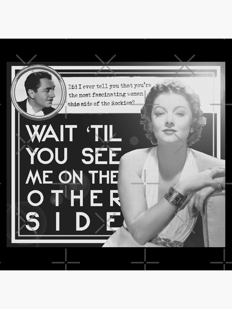 Thumbnail 5 of 5, Coasters (Set of 4), Nora Charles and Nick Charles - Thin Man Quote This Side of the Rockies designed and sold by elevens.