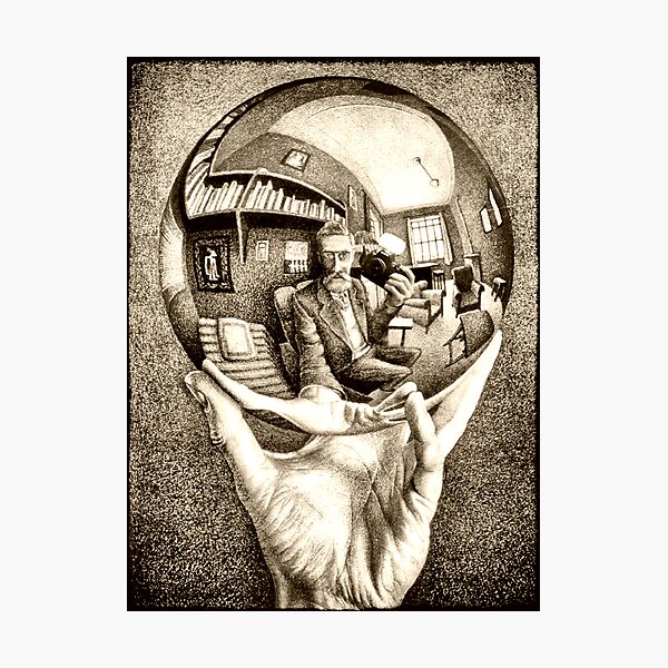 Escher's selfie Photographic Print