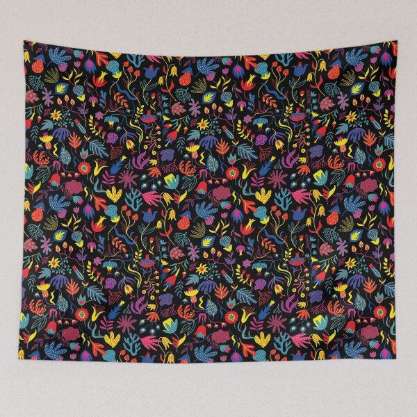Item preview, Colorful floral pattern designed and sold by Cat Print.