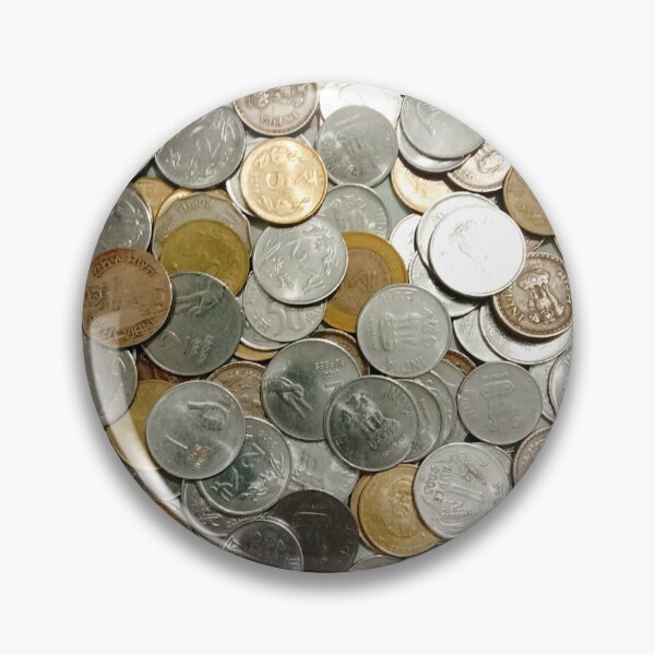 Item preview, Silver and gold colored Coin design designed and sold by Ryzas-designs.