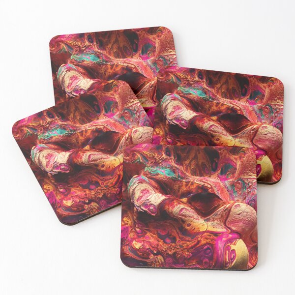 Item preview, Psychedelic Red Abstract, 3D Paint Geometric Design designed and sold by K. Scott  Teeters.