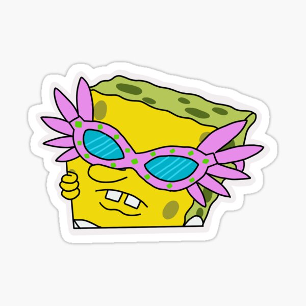 Sassy Spongebob Sticker By Abigaildonovan Redbubble 