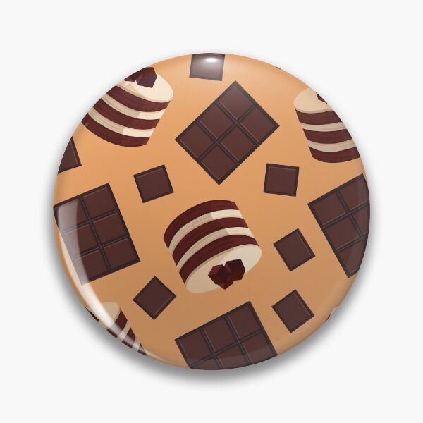 Item preview, Chocolate cake pattern with chocolate slices designed and sold by GulArt.