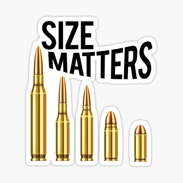 Size Matters Sticker