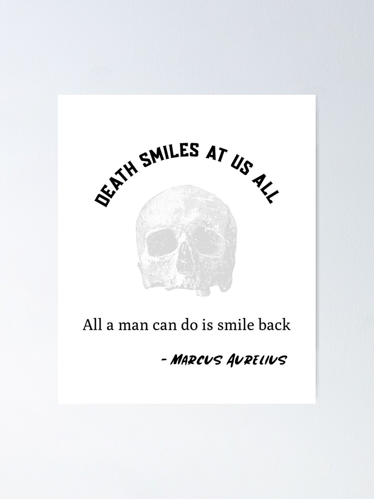 Stoic Skull Poster By Tkesl11 Redbubble