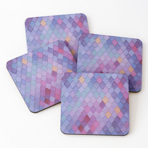 Item preview, Colorful mermaid scale pattern designed and sold by OddPapayaStudio.