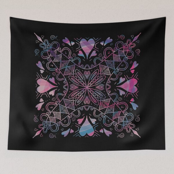 Item preview, Hearts Mandala designed and sold by Nathalie Aynié.