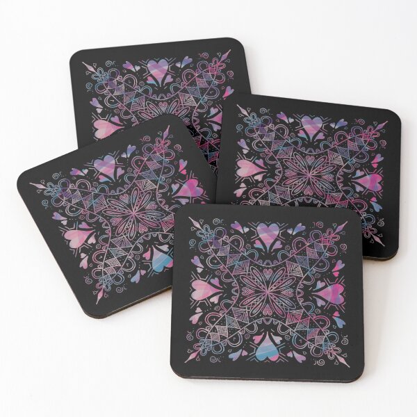 Item preview, Hearts Mandala designed and sold by Nathalie Aynié.