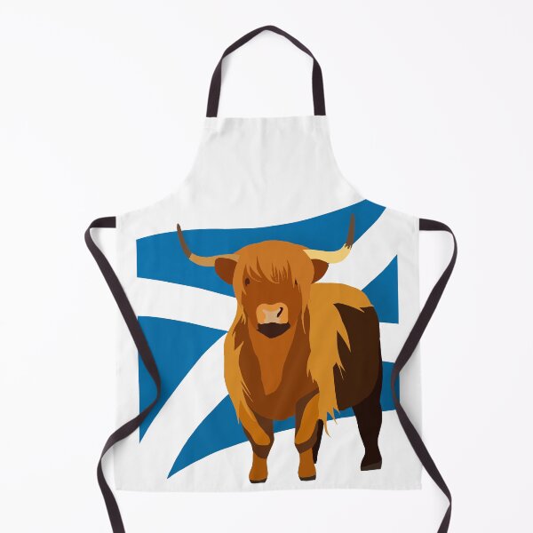 Item preview, Highland Cow + Scottish Flag designed and sold by pomandbat.