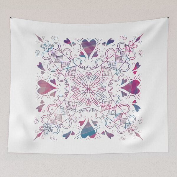Item preview, Hearts Mandala designed and sold by Nathalie Aynié.
