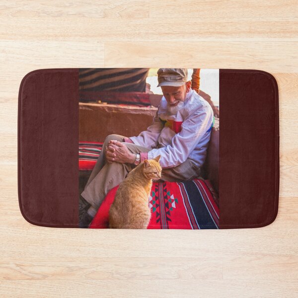 Item preview, Jordan. Wadi Rum. Bedouin Camp. The Old Man and the Cat. designed and sold by vadim19.
