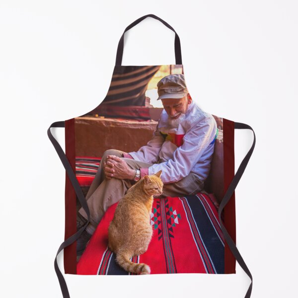 Item preview, Jordan. Wadi Rum. Bedouin Camp. The Old Man and the Cat. designed and sold by vadim19.