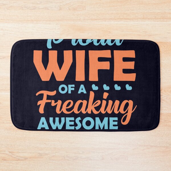 Item preview, Proud Wife Freaking Awesome Husband designed and sold by mmos.