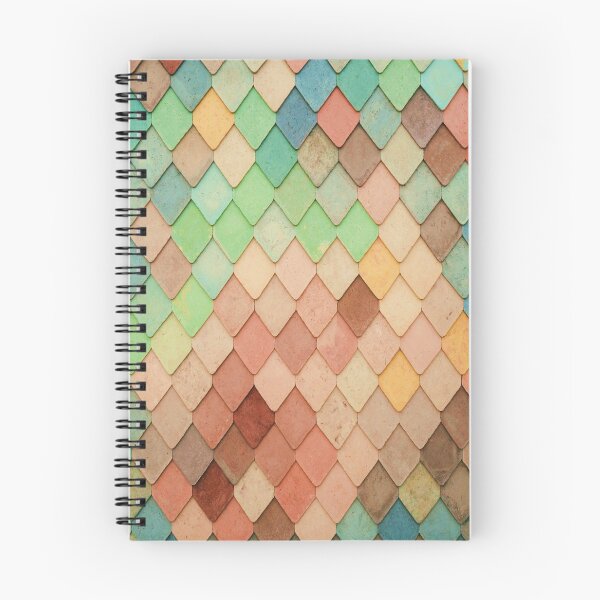Item preview, Colorful mermaid scale pattern sepia tones designed and sold by OddPapayaStudio.