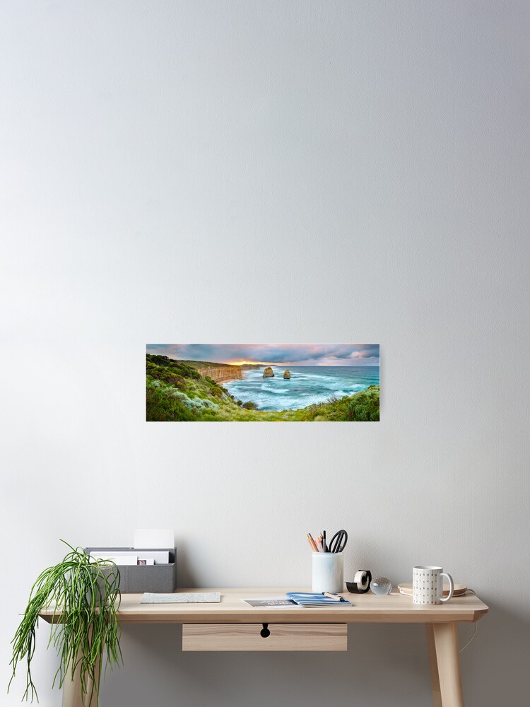 Alternate view of Gibsons Beach, Twelve Apostles, Great Ocean Road, Victoria, Australia Poster