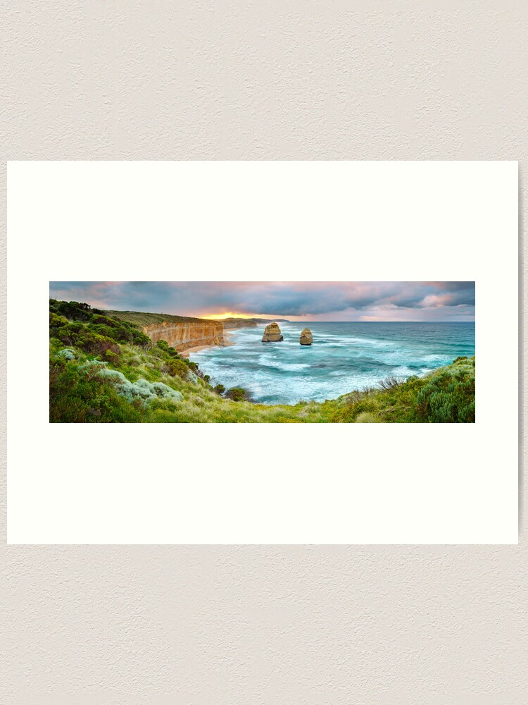 Thumbnail 2 of 3, Art Print, Gibsons Beach, Twelve Apostles, Great Ocean Road, Victoria, Australia designed and sold by Michael Boniwell.